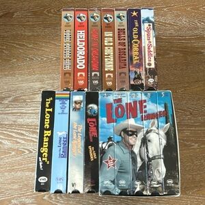 VHS Western Movie Lot of 16 movies Roy Rogers The Lone Ranger some NEW some used